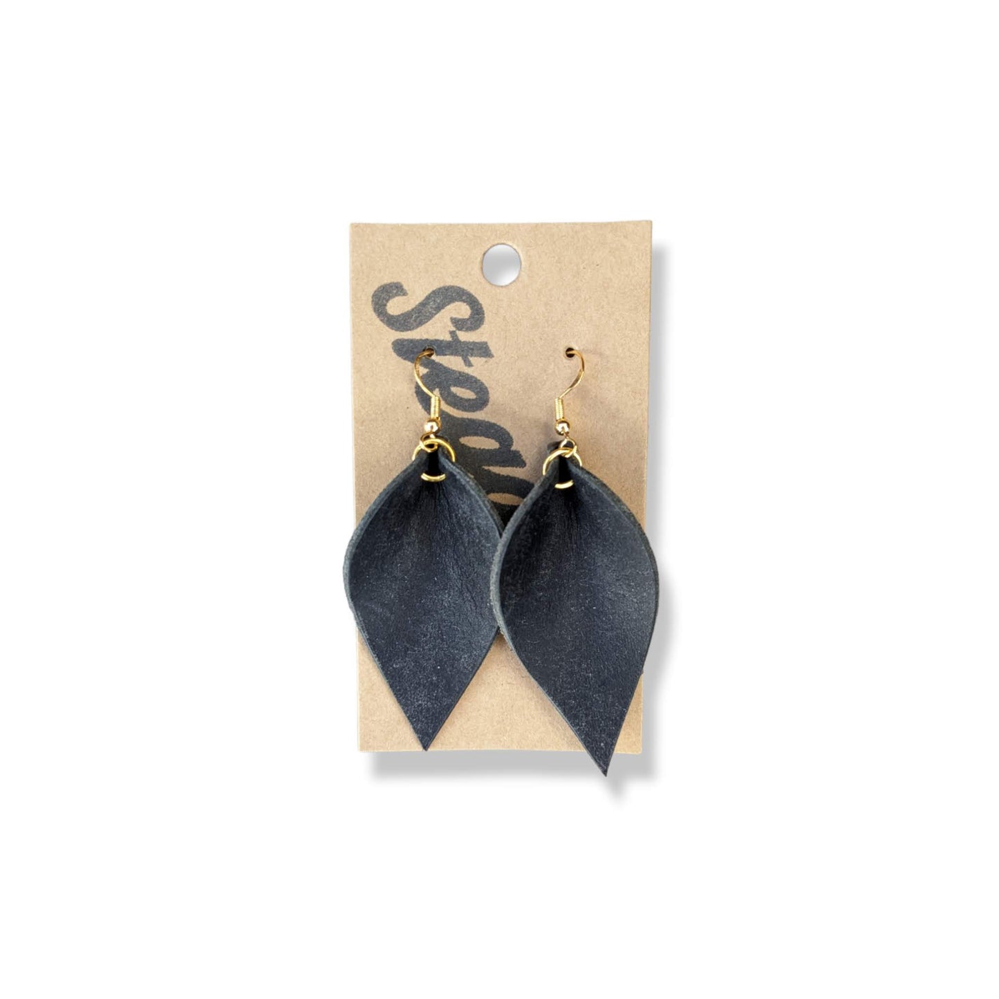 Leaf Earring - Black