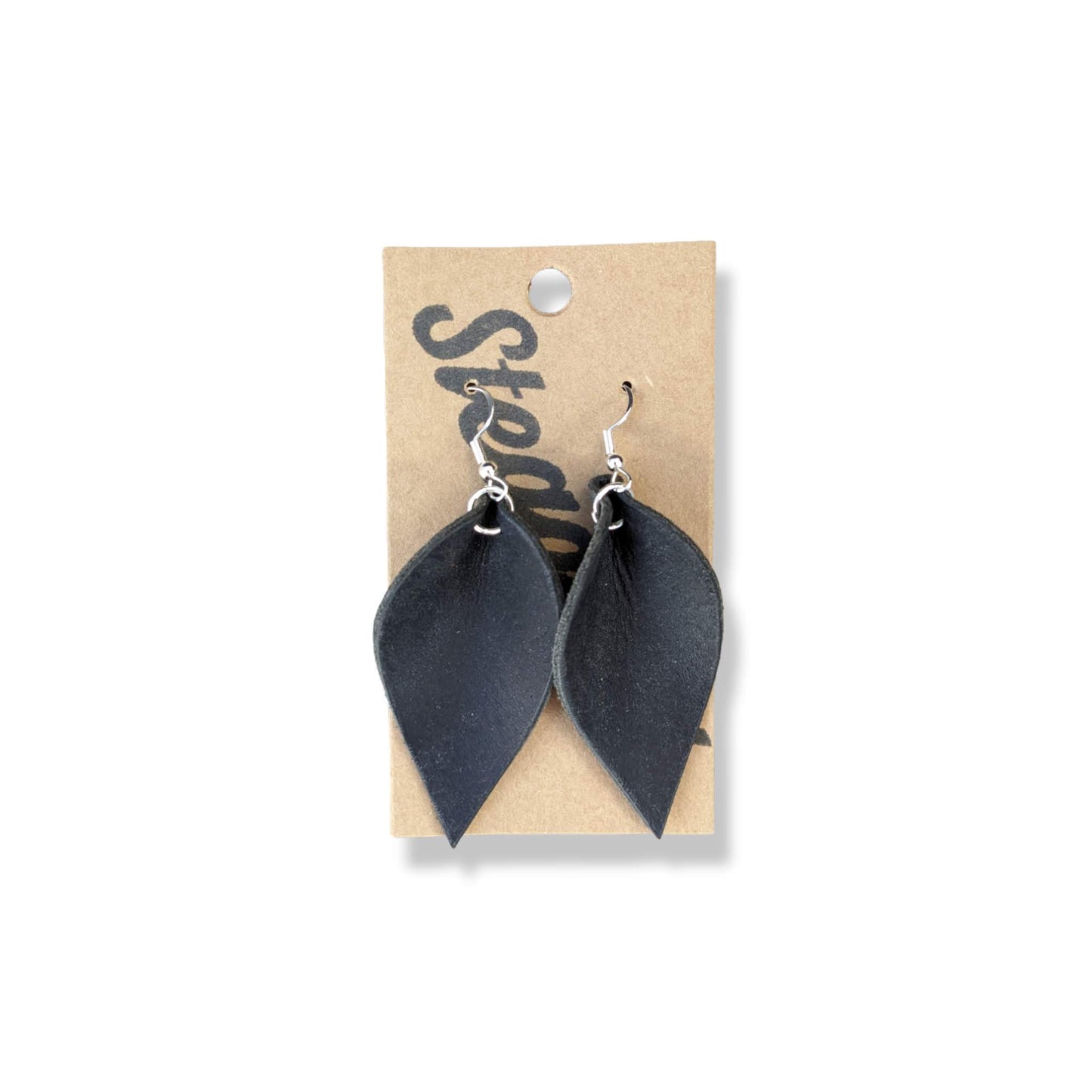 Leaf Earring - Black