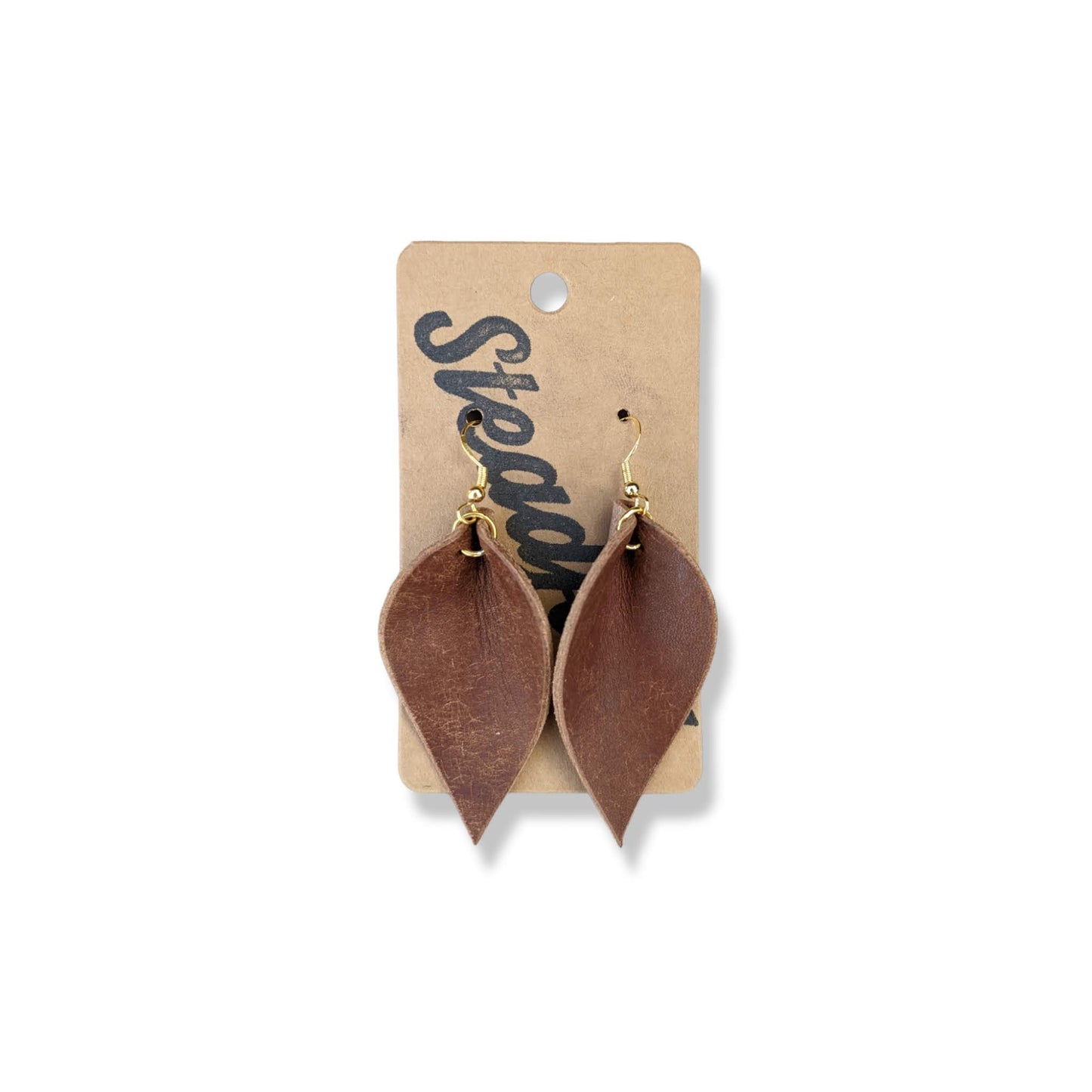 Leaf Earring - Brown