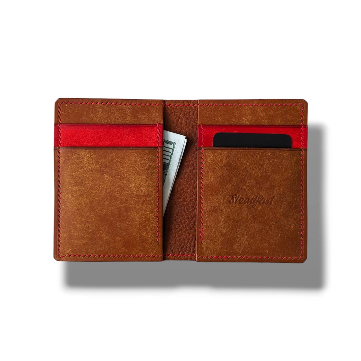 Spa City Wallet - Lined - Cognac